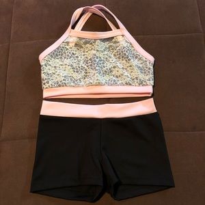 Elliewear crop top and shorts.  Dance ballet jazz.